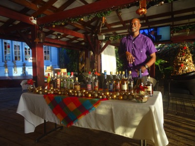 Rum tasting at True Blue Bay Resort